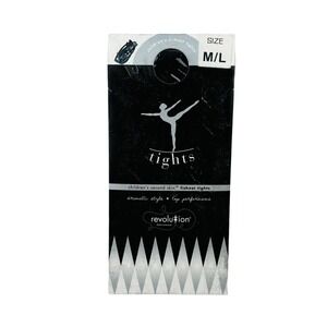 Revolution DanceWear Children's M/L‎ Fishnet Tights Black Second Skin